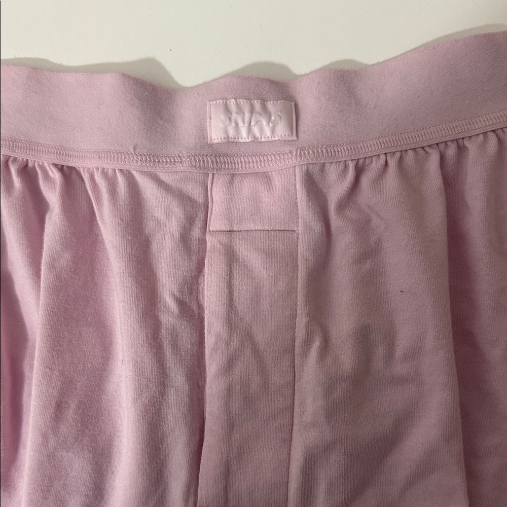 Skims Pink Boxer Sleep Shorts - Picture 3 of 4